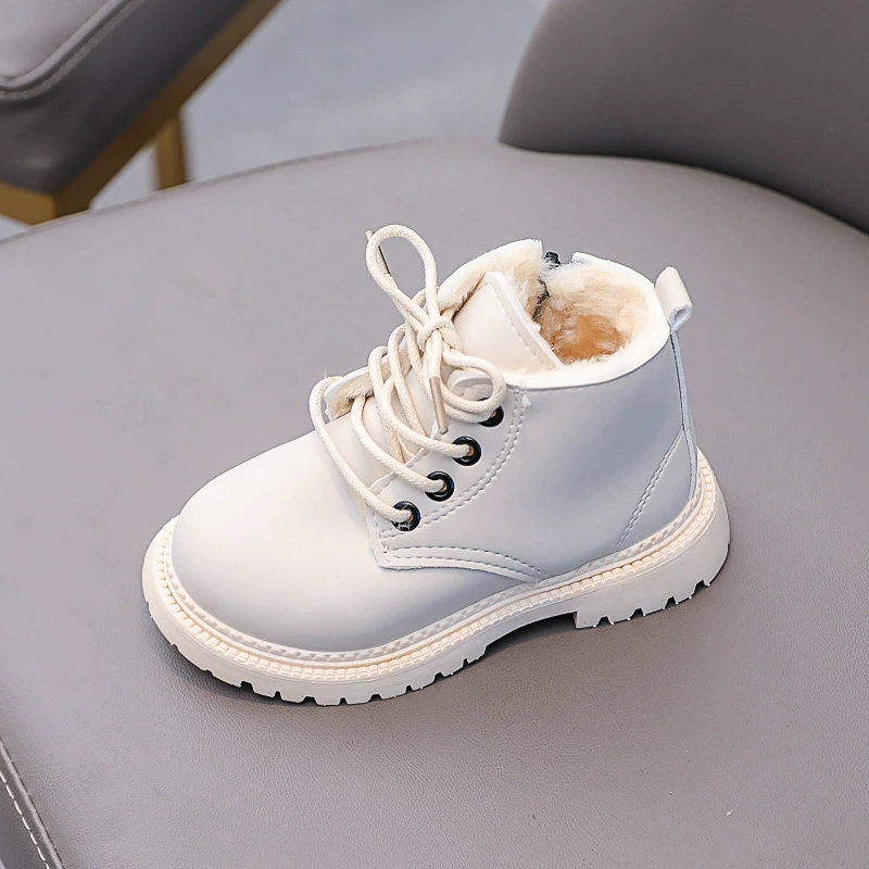 Martens, winter children's shoes, fleece keep warm low boots for boys