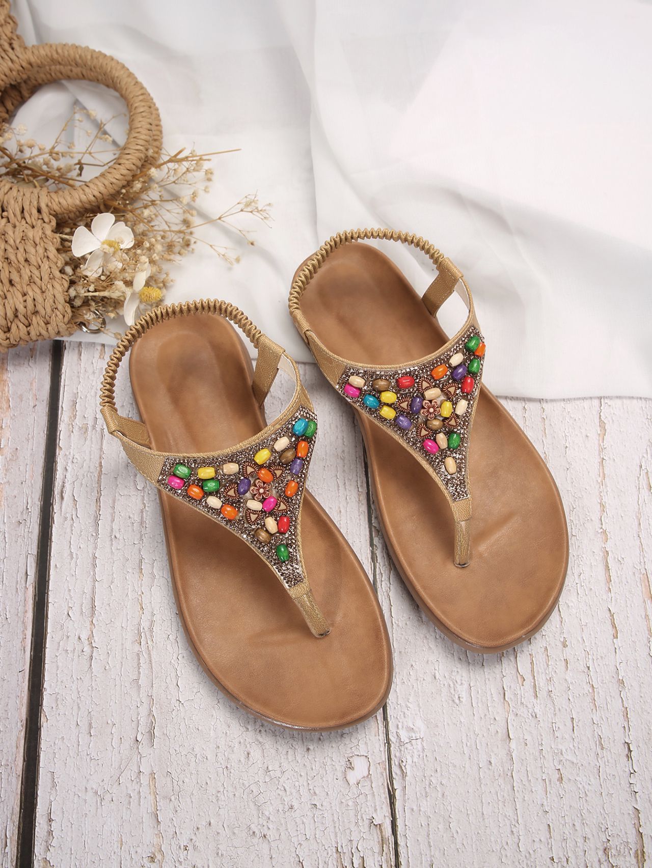 Women's Roman Style Color Block Open Toe Roman Sandals display picture 17