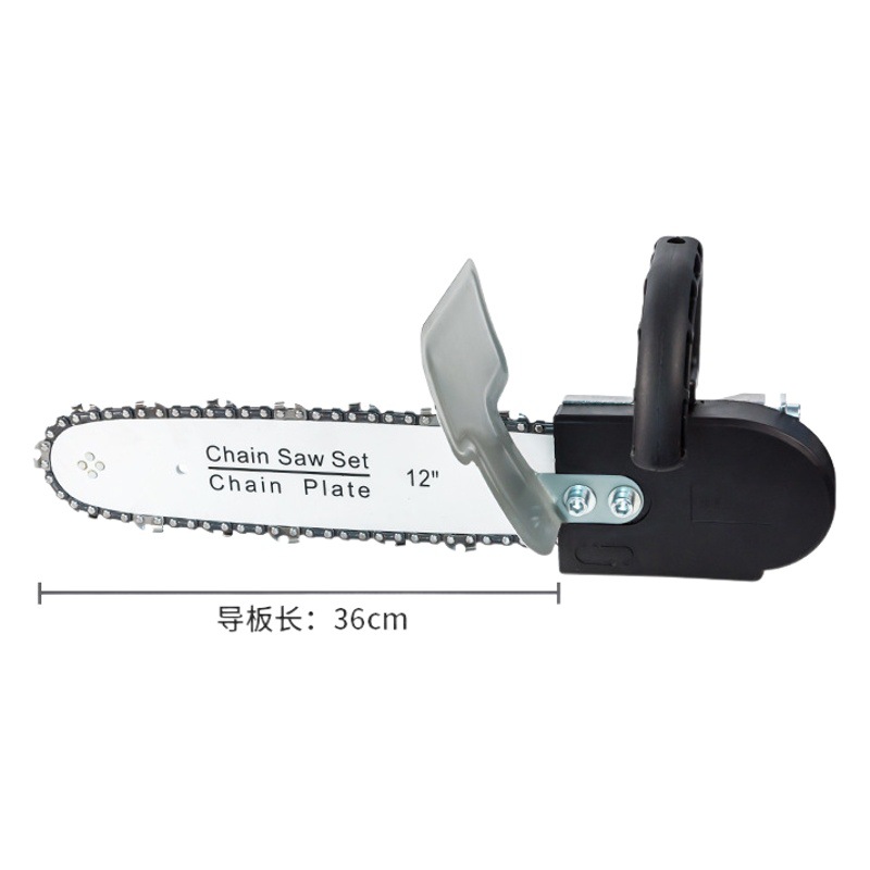 Amoladora angular modificada sierra de cadena eléctrica de mano registro hogar pequeño modificado multifuncional corte de mano modificado sierra de cadena