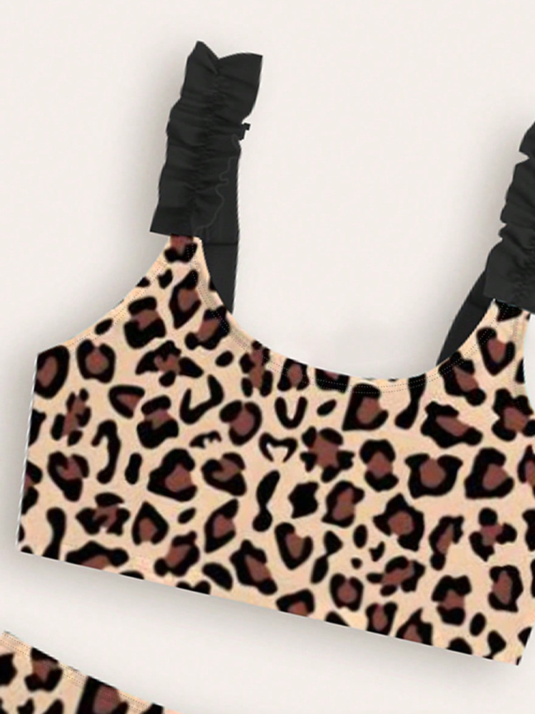 Mädchen Bikini Zweiteiler Mit Cartoon Print Für Strand Und Pool_voghion.com