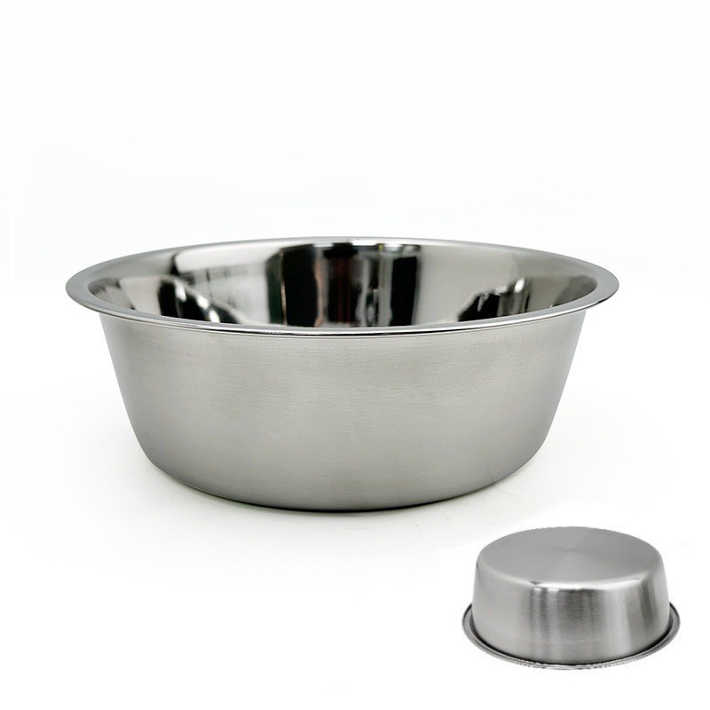 Tazón para perros de acero inoxidable engrosado, antideslizante y resistente a caídas, utensilios para comer para perros, grandes, medianos y pequeños, ollas para beber, ollas para gatos, cuencos para gatos
