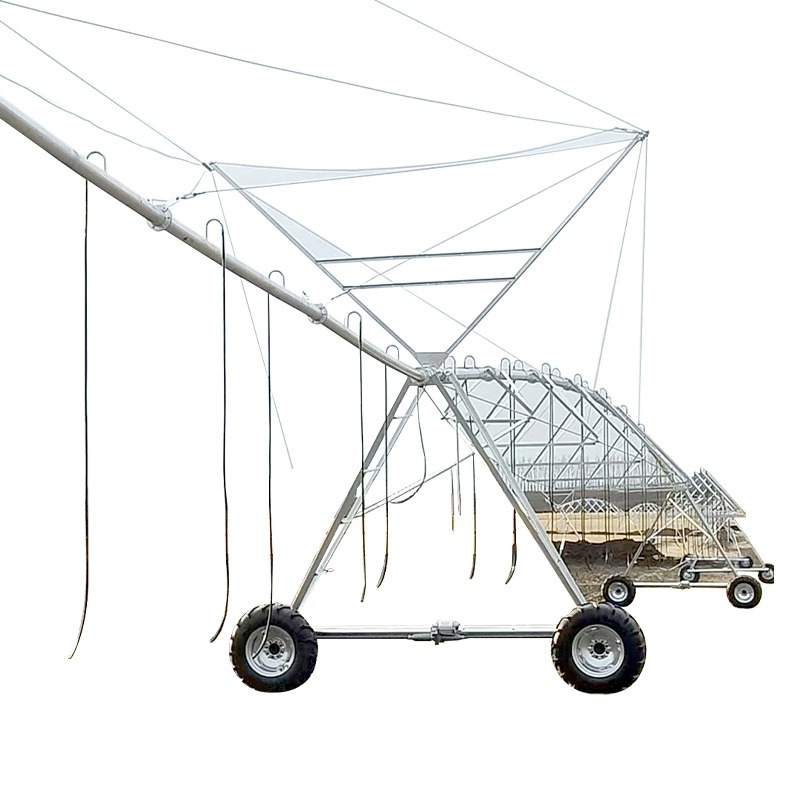 máquina de riego tipo truss de riego automático de alto estándar de campo de cultivo con eje de soporte central de máquina de riego de tipo translacional de puntero