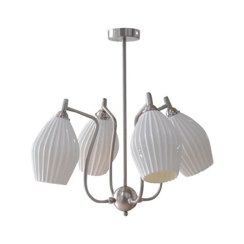 Full spectrum eye protection lamp French cream Bauhaus ceramic chandelier medieval living room bedroom main room dining room lamp