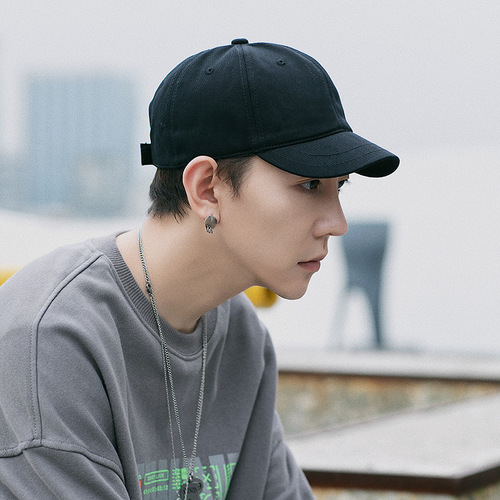 Short brim hat men's summer duckbill cap trendy brand sun protection casual breathable new men's sunshade baseball cap