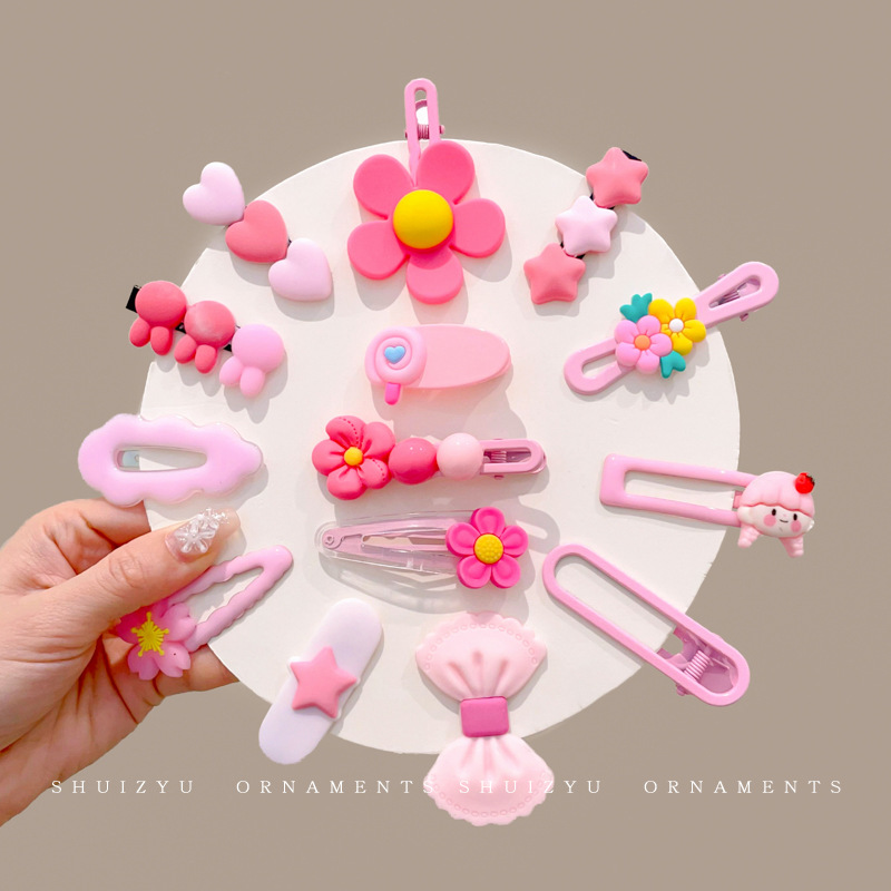 Clip de cabello de dopamina para niñas broche de cabello de la frente broche de cabello rotura BB clips lateral clips de cabello de bebé clips de frangeo toque