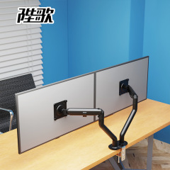 デュアルスクリーンコンピュータモニター 17-32inch スタンドデスクトップデスクトップリフティング伸縮式ユニバーサルアームブラケットマルチスクリーン