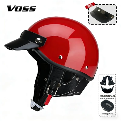 Helmet, Motosiklet kaskı (dəbilqə) - wine-red-m