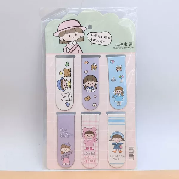 Cute girl bookmarks [price of six pieces per piece]