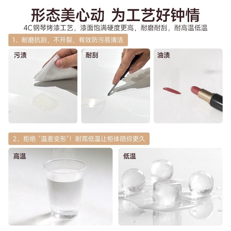 Mesa de cabezal de cama de madera maciza pintada dormitorio doméstico 2025 explosión pequeña crema de lujo ligero gabinete de almacenamiento de artículos de alto nivel