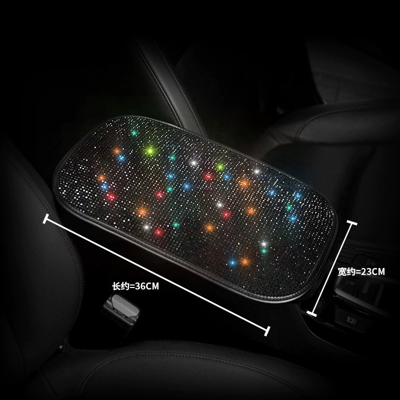 Venta al por mayor de diamante-caja de apoyabrazos del coche integrado pad universal interior caja de apoyabrazos central almohadilla protectora cubierta de los apoyabrazos engrosada almohadilla protectora