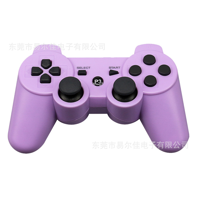 Mando de juego PS3 multicolor con botón universal de copo de nieve de doble vibración Bluetooth inalámbrico con mango P3 transfronterizo de fábrica