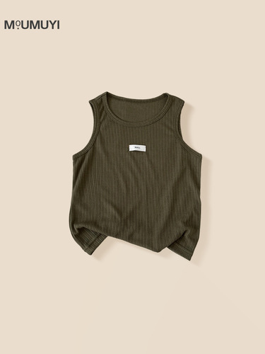 Children's Korean vest 2026 summer new casual baby base sleeveless T-shirt soft thin breathable top
