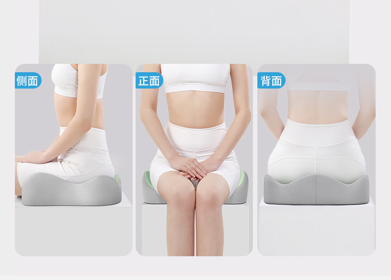 Cross-Border Wholesale Cushion, Memory Foam Cushion, Long-Term Sitting, Not Tired, Backrest Integrated Cushion, Breathable Butt Cushion, Lumbar Support Set