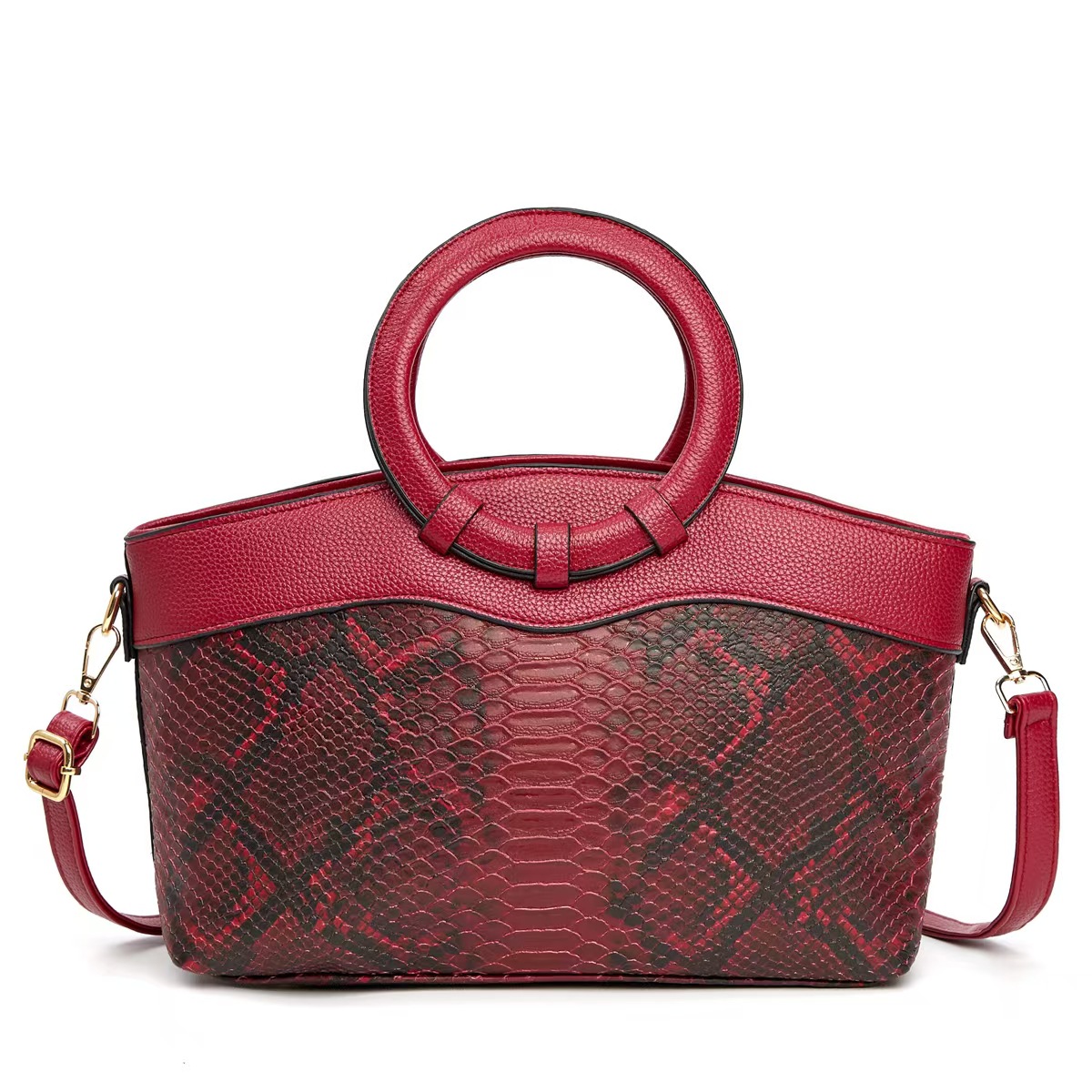 2025 otoño nuevo bolso de mujer estilo europeo y americano estilo de piedra anillo de hombro bolsas transfronterizas