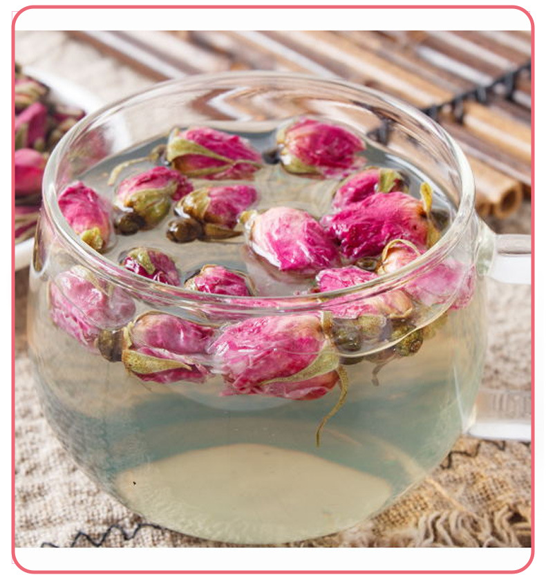 Rose Bud Tea Mei Gui Hua 玫瑰花 Loose Herbal Tea 36g Cold Brew Wellness Gift Box Style Pack preparation