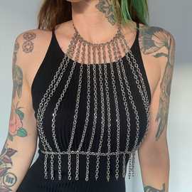 BYCF5031Y Body chain欧美夜店狂野性感多条连接后背身体链实