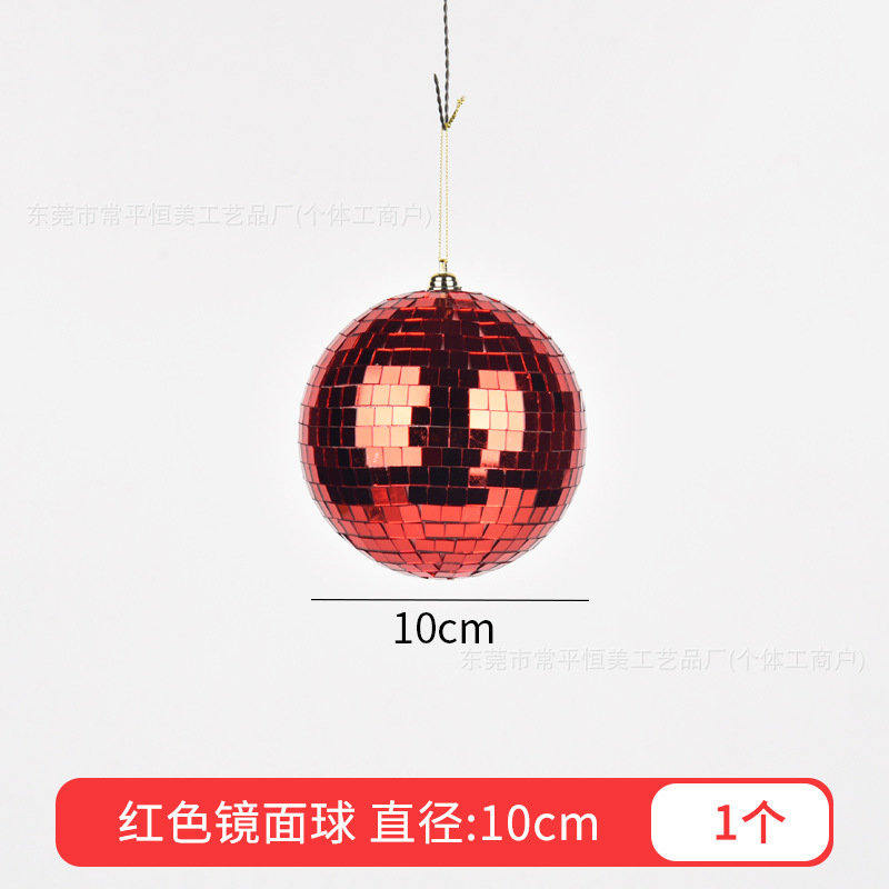 6 - 30cm reflejador de vidrio espejo bola de Navidad decoración para el hogar bola de mosaico escenario discoteca