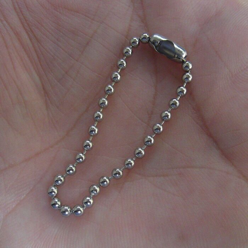 Wholesale U disk hanging chain 10cm bead chain doll toy hanging chain trademark clothing tag chain ball bead chain iron chain Wholesale U disk hanging chain 10cm bead chain doll toy hanging chain trademark clothing tag chain ball bead chain iron chain