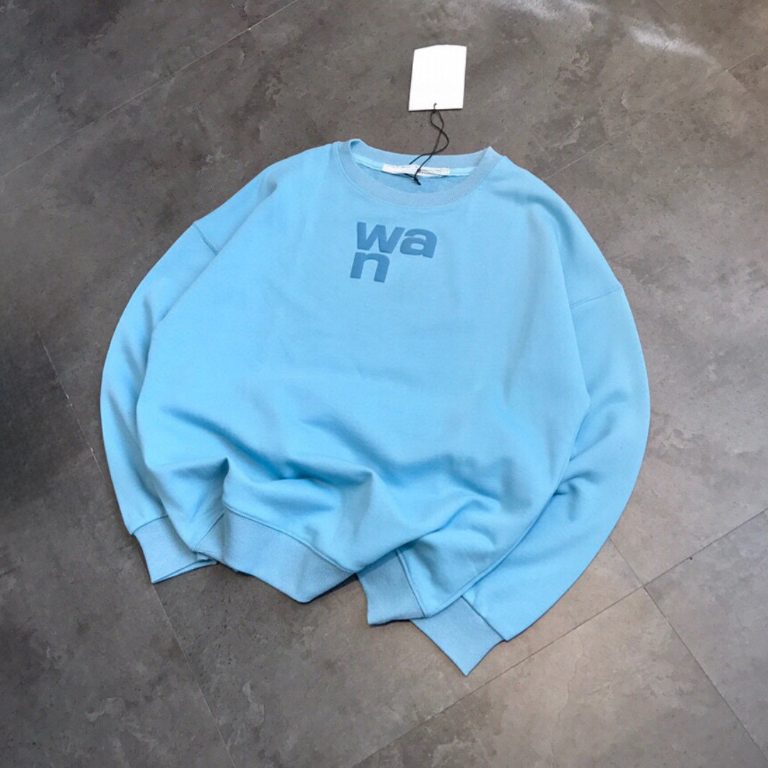 大王系列 25秋冬男女同款发泡圆领毛圈卫衣宽松字母休闲上衣