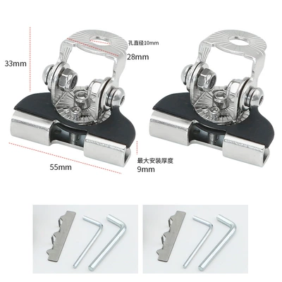 Car Hood Spotlight Bracket Fixed Digər kuzov və aksesuarlar - upgraded-silver-cover-bracket-pair