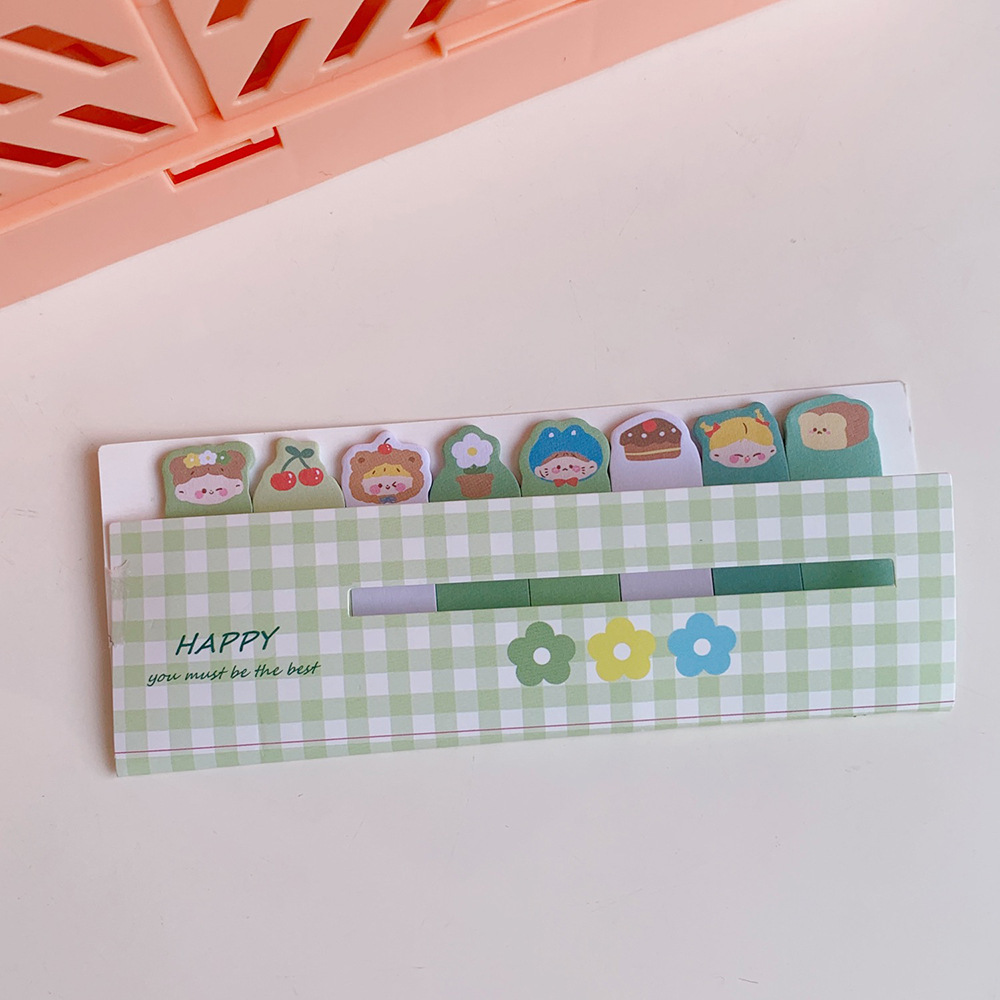 Lindo dibujos animados de alto aspecto nota adhesiva girly corazón estudiante etiqueta suave oso lindo mensaje portátil N veces pegatinas
