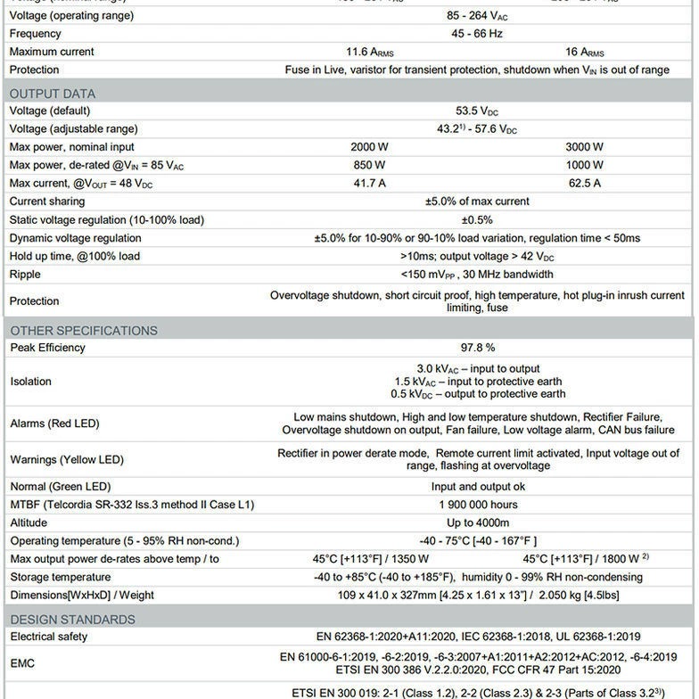 ФРП FLATPACK2 48/3000 УЗ 241119.106 Модуль выпрямителя питания шкафа коммуникаций