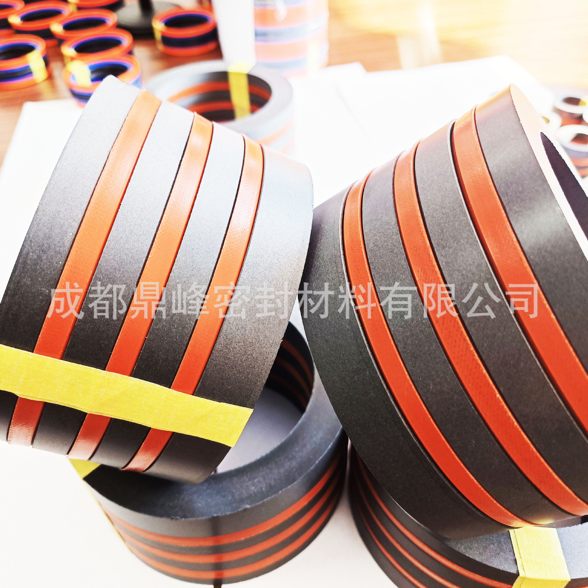 高质量V组耐高温耐磨损材质四氟铜粉加氟橡胶 标准尺寸量大优惠