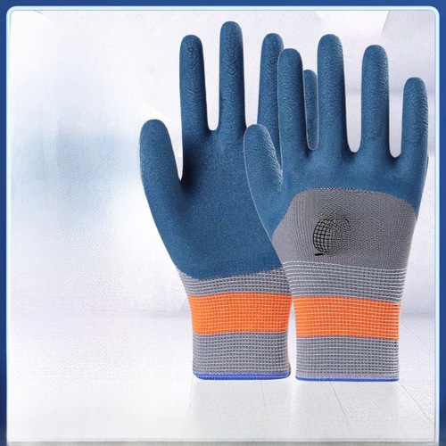 Rubber Tire Safety Gloves Anti-Slip Abrasion-Resistant Construction Work Labor Protection Thickened Protective Supplies Manufacturer Breathable
