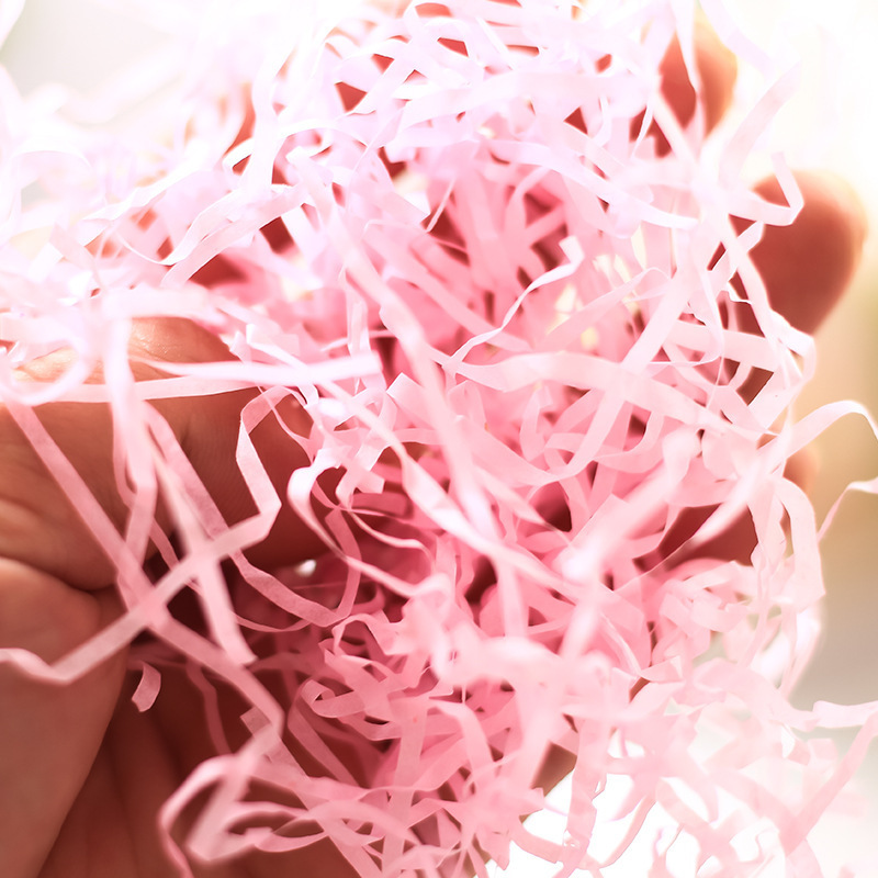 智贝详情图_14厂家批发拉菲草碎纸丝婚庆喜糖盒包装填充物多种