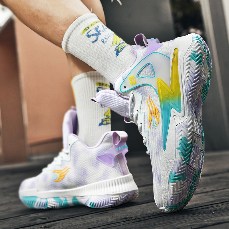 Zapatos de baloncesto para parejas adolescentes de verano nuevos zapatos deportivos casuales de moda al aire libre zapatos antideslizantes para niños image 7