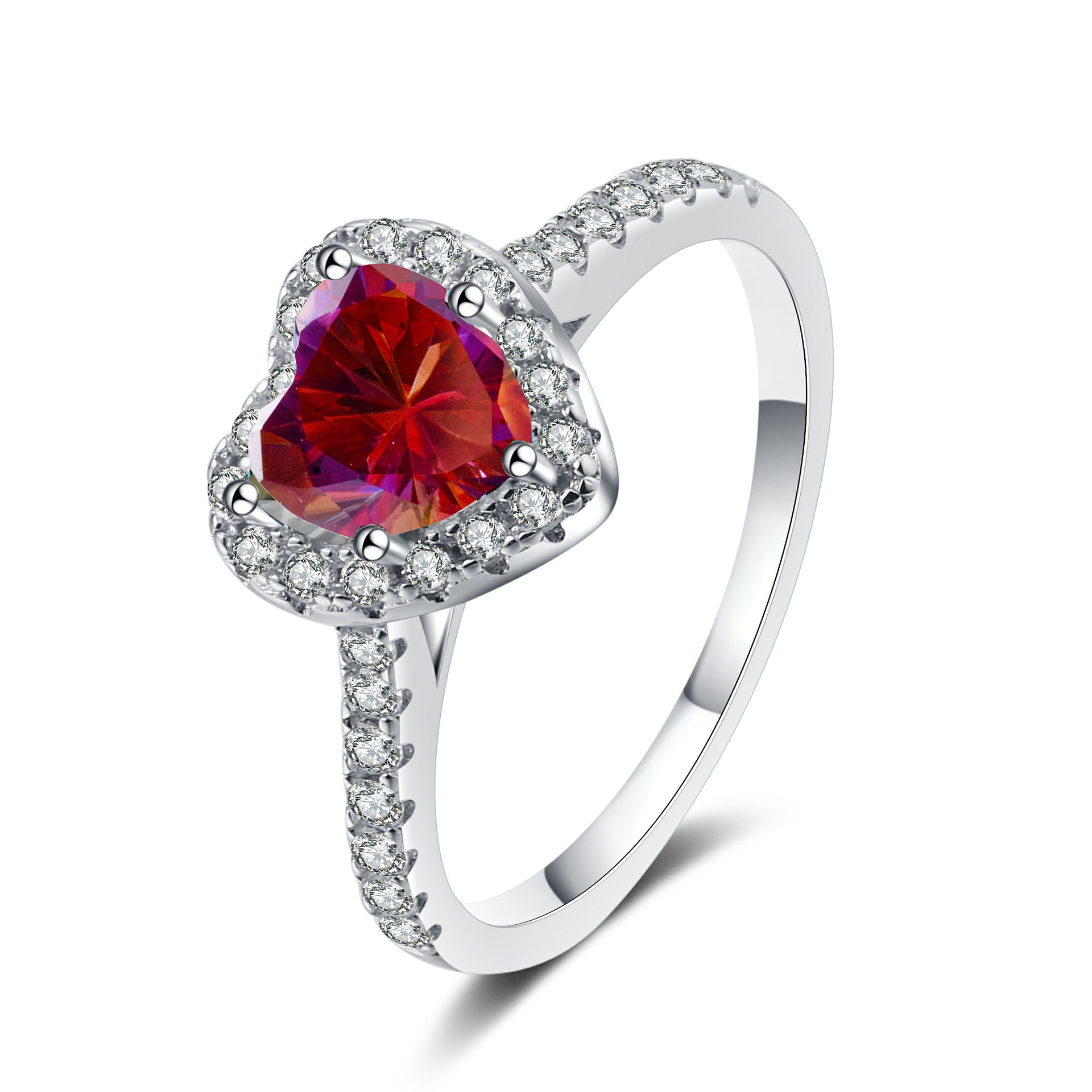 Anillo de plata S925 de color de importación de anillo de piedra de mozanita de un quilate de diamantes de diamantes de mozanita