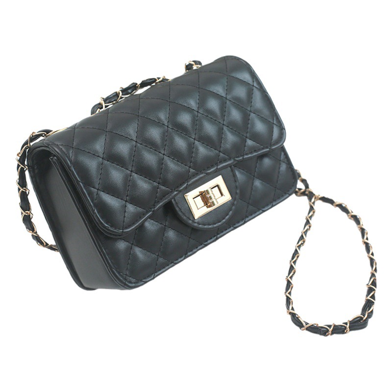 2026 New Korean Style Women's Bag, Rhombus Chain Bag, Small Square Bag, Versatile, Single Shoulder, Underarm, Crossbody Bag