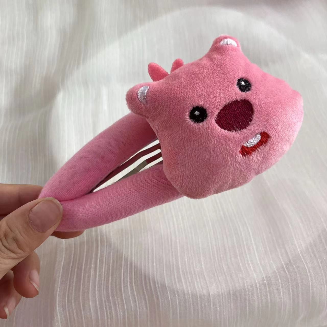 Mantequilla de dibujos animados oso peluche broche de cabello otoño invierno lindo chica frente fría cabello rotura frangeo BB clip lateral broche de cabello image 13