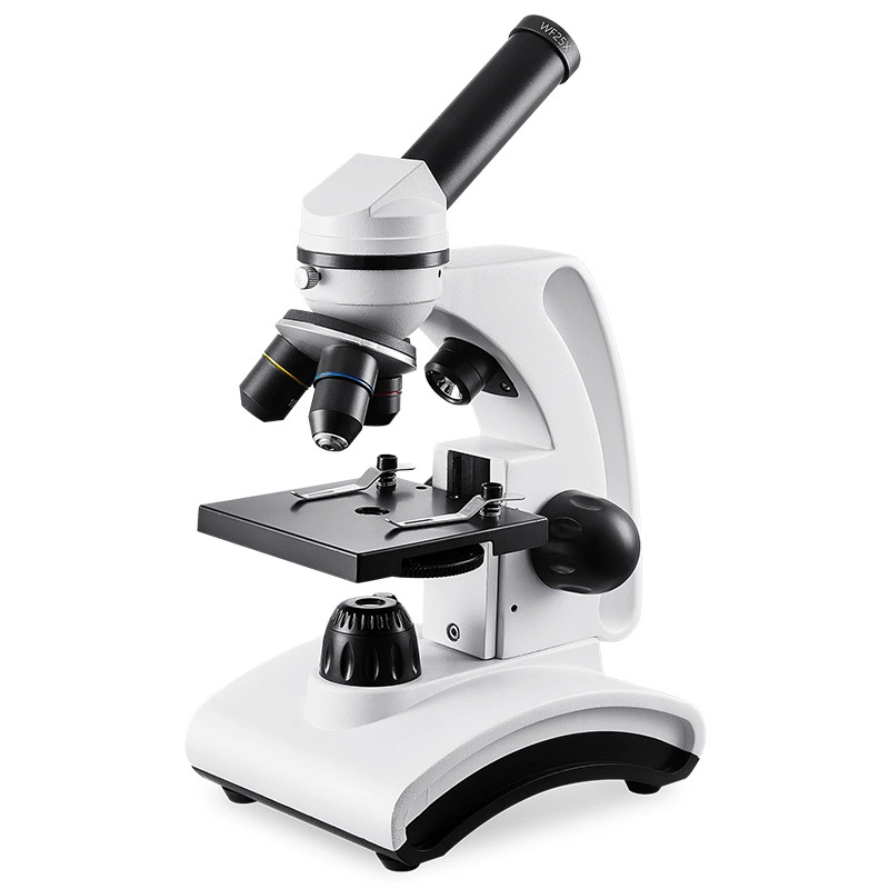 Микроскоп 2000x монокулярный оптический микроскоп для студентов класса естествознания обучающий слайд с зажимом для мобильного телефона