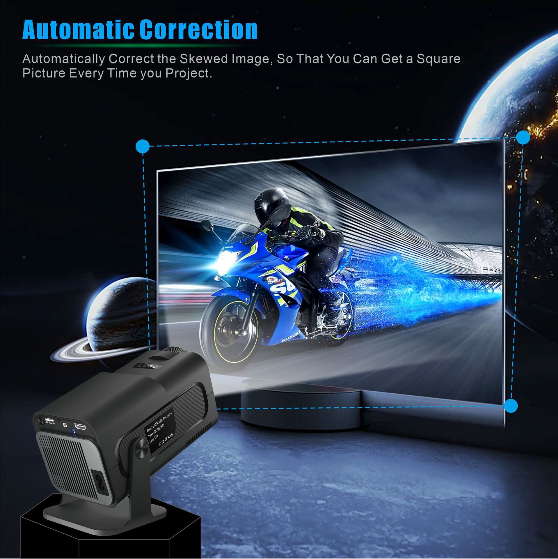 Explosiva de comercio exterior hy320 proyector proyector HD proyector 1080P mini proyector portátil