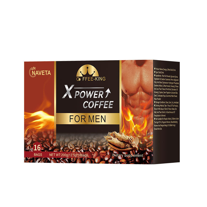 クロスボーダーメンズエネルギーブラックコーヒー人参カキ滋養インスタントブラックコーヒーEnergy coffee|undefined