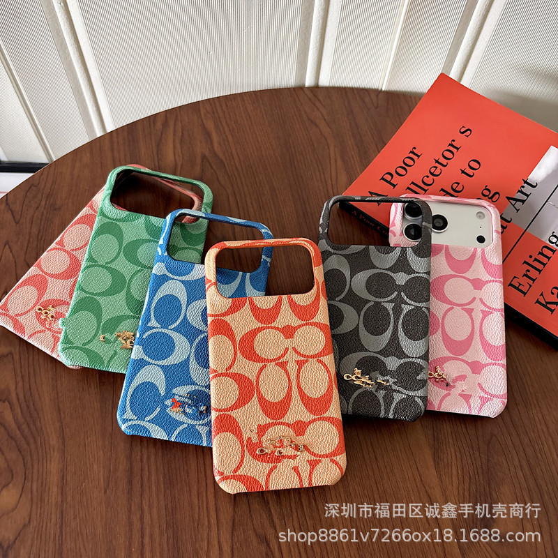 New Trendy Brand Apple 17 Protective Case iPhone 15 Half-Cover Phone Case 16 Pro Max Hard Case Suitable for 14