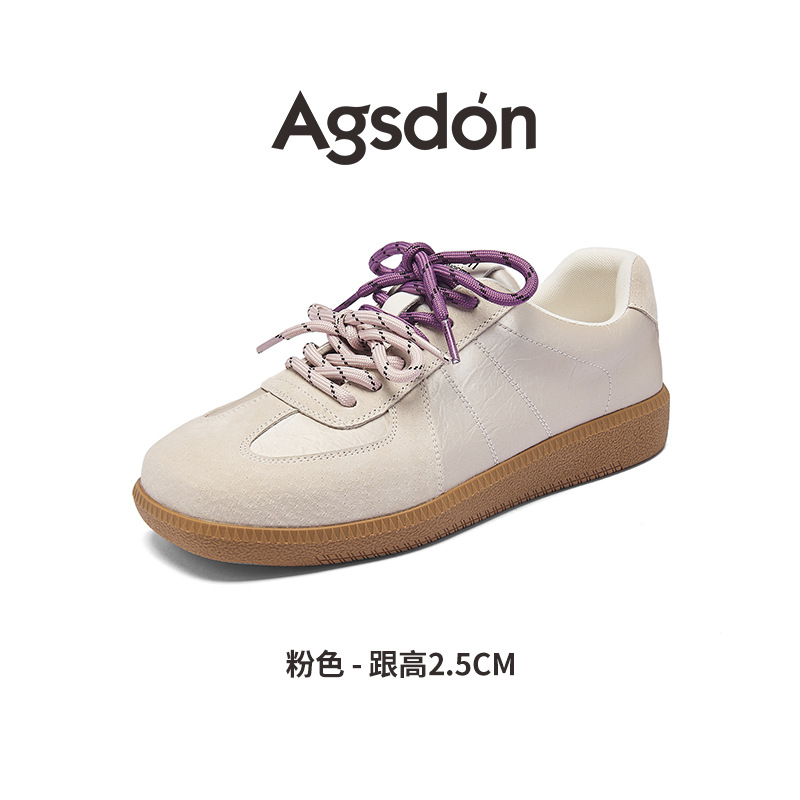 Augu Shi Dengde zapatos de entrenamiento para mujeres 2025 nuevo ballet de verano Gump zapatos descalzos con suela delgada zapatos casuales blancos