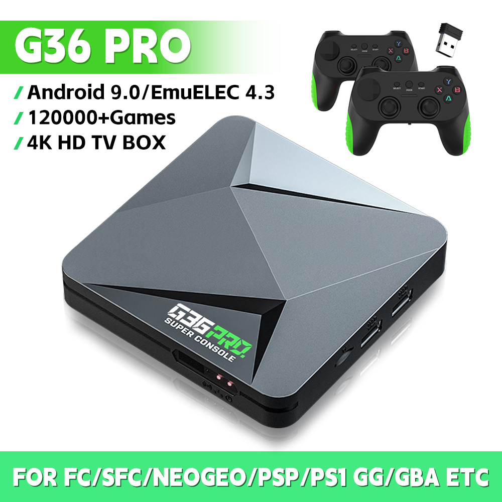 Cross-border G36 Pro Dual System Home Game Console TV Set-Top Box 4K HD Game Console Conectado TV