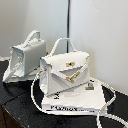 Fashion influencer Kelly bag mini small bag for women,  new trendy all-match Instagram-style handbag, single-shoulder crossbody bag.