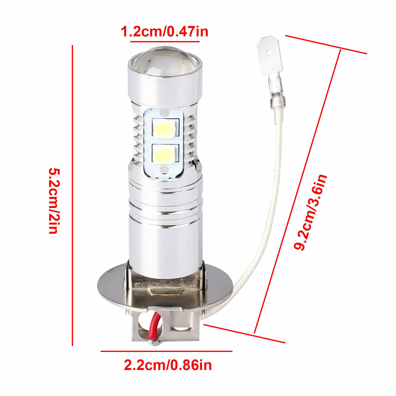 Auto LED niebla 100w LED ultra brillante lámpara de viaje de luz blanca 6000k luz blanca de viaje de automóviles luz diurna
