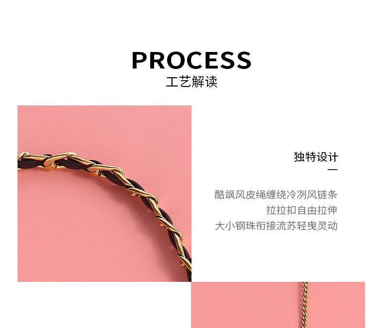 Fashion Geometric Titanium Steel Plating Necklace display picture 10