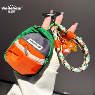 Mobile Phone Lanyard Wrist Strap Earphone Coin Purse Cartoon Kiki Pendant Outdoor Portable Anti-Lost Mobile Phone Chain