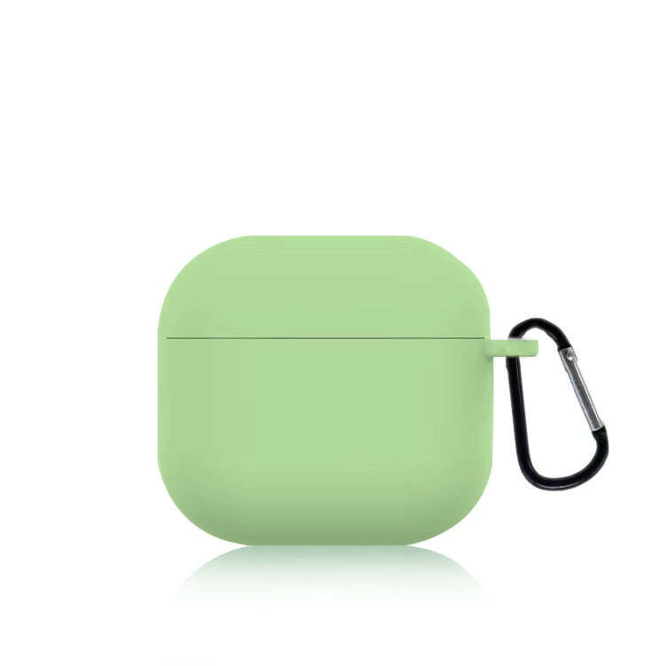 Совместимый с Apple AirPods 4 силиконовый защитный чехол 2024 однотонный, мягкий защитный корпус, заводское качество