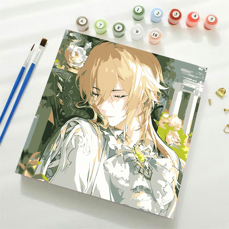 宮崎駿デジタル油絵DIY手描きぬりえ夏目友人帳ポニョ二次元アクリル画インスタ風|undefined