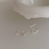 Silver needle, design universal earrings from pearl, accessory, 925 sample silver, trend of season, internet celebrity, wholesale