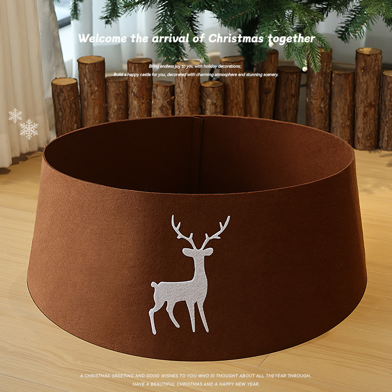 Navidad árbol de Navidad vestido de pie decoración del árbol de Navidad fieltro esteras de Navidad decoración de la escena de Navidad vestido tridimensional