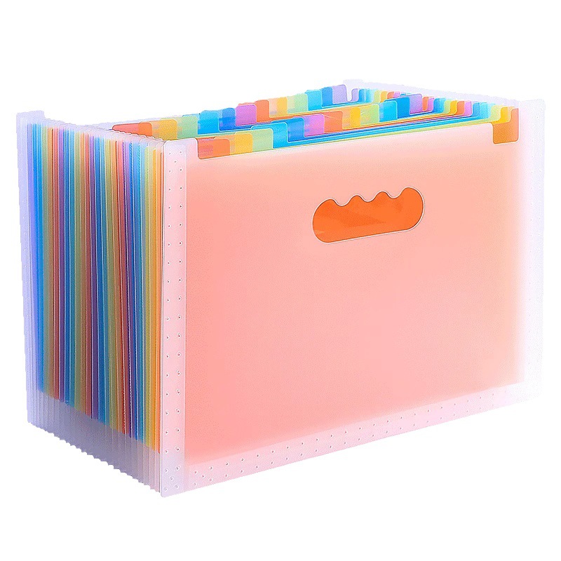 Bolsa de órgano vertical carpeta portátil multi-capa retráctil estudiante almacenamiento papel de gran capacidad de organización artefacto