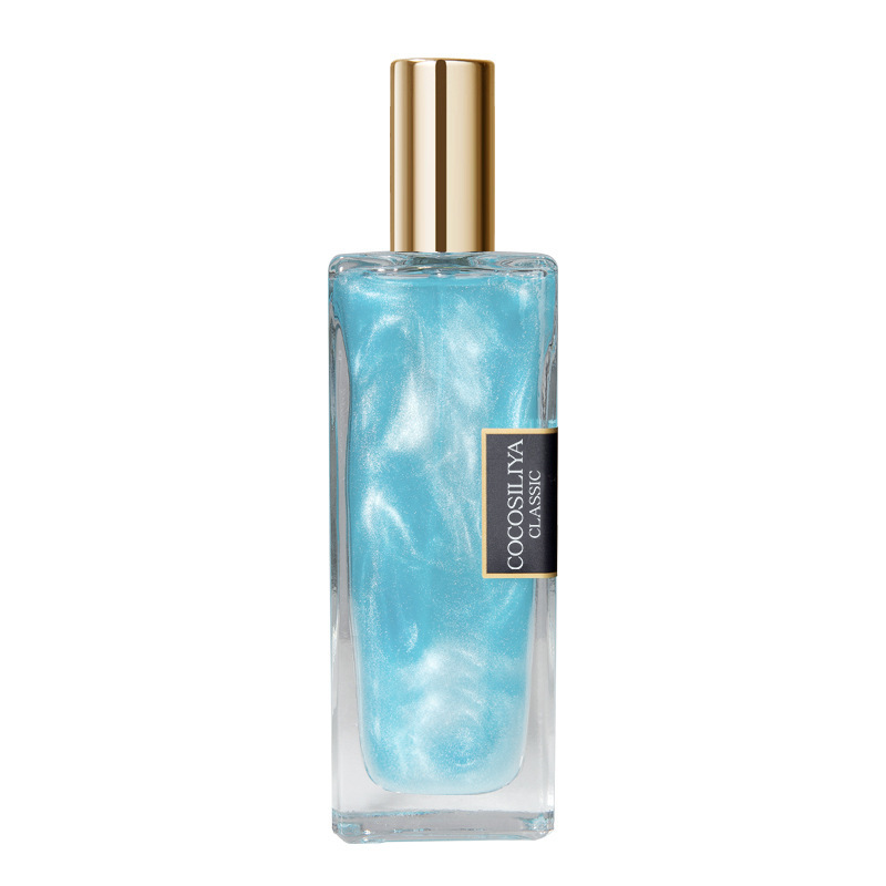 Perfume de arena líquida dorada COCOSILIYA, transmisor en vivo por celebridades de internet, para hombres y mujeres, fragancia fresca de larga duración, perfume ligero para estudiantes, venta al por mayor.