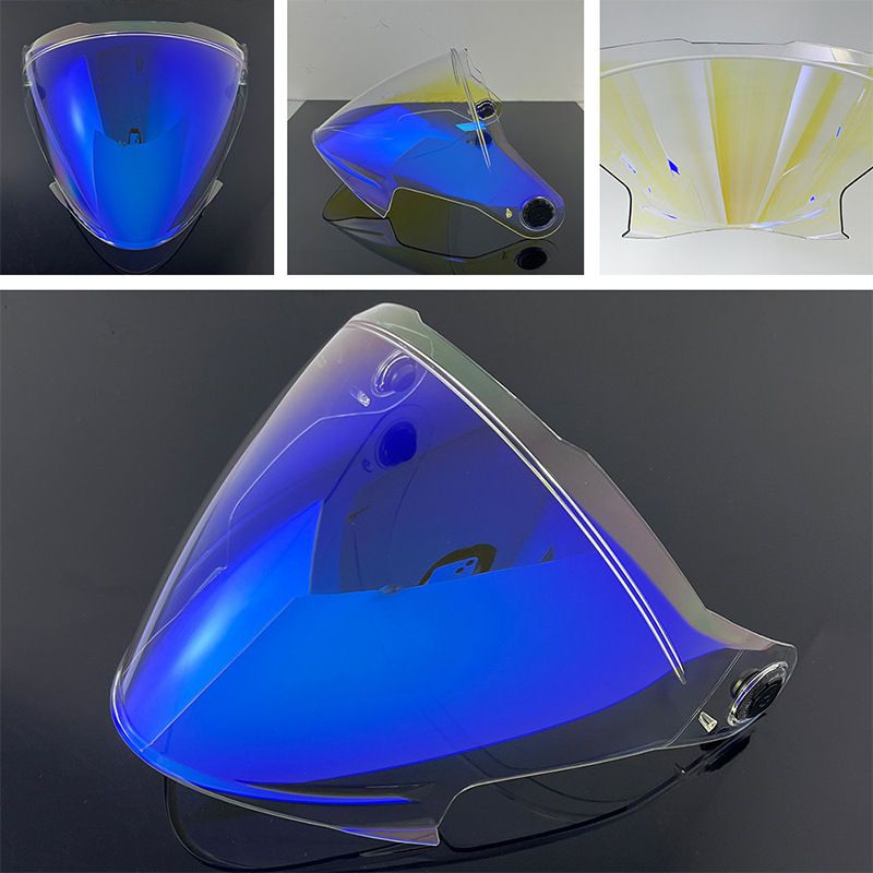 V-37 Lens V37 Cosmo Sv Interstellar Half Helmet Color-Changing Motorcycle Helmet Accessories Sun Protection Waterproof Wind and Sand Protection